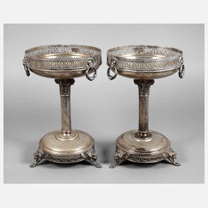 Paar große klassizistische Tafelaufsätze