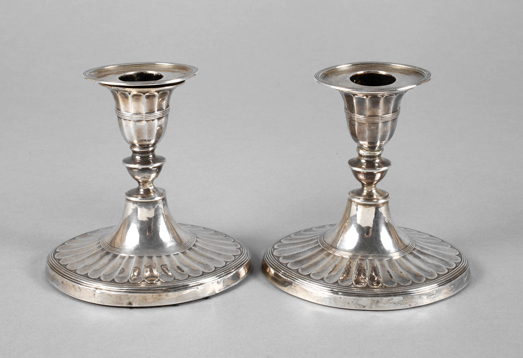 England Paar klassizistische Silberleuchter