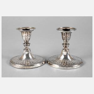 England Paar klassizistische Silberleuchter