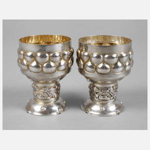 Doppelbecher Silber