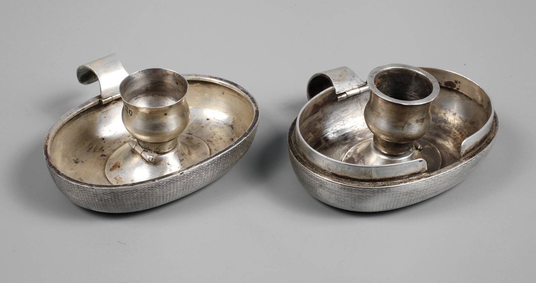 England Reisekerzenleuchter Silber