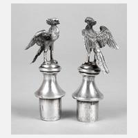 Paar Flaschenstopfen Silber111
