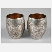 Paar Paar Silberbecher für Wein111