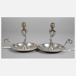 Paar Silberlampen Italien