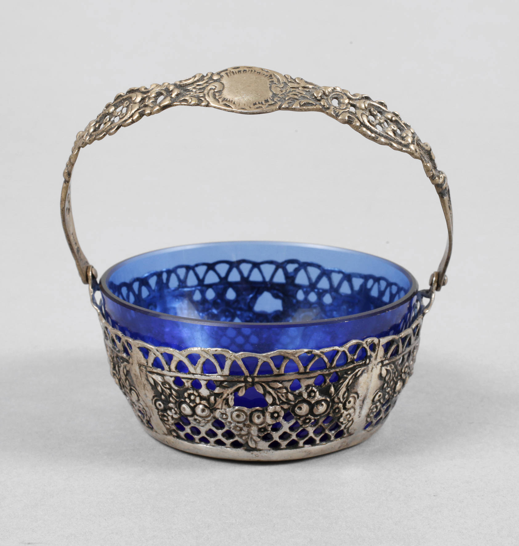 Silberschälchen mit Glaseinsatz