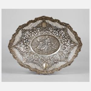 Silberschale mit Putten