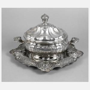 Zinnterrine mit Untersatz