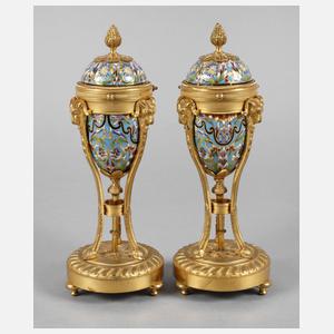 Paar klassizistische Verwandlungsleuchter