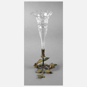 Wiener Bronze Vasenfuß als Rose