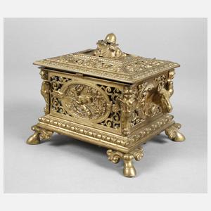 Messingdose Art Déco