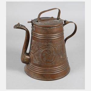 Große Riegelkanne Kupfer