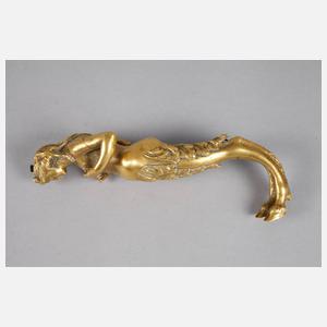 Bronze Faunin als Halbakt