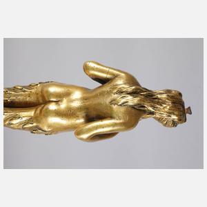 Bronze Faunin als Halbakt