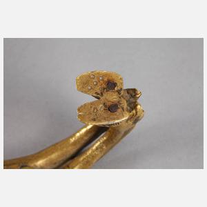 Bronze Faunin als Halbakt