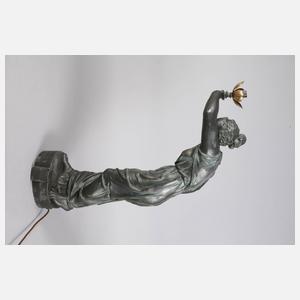 Figürliche Salonlampe als Griechische Schönheit