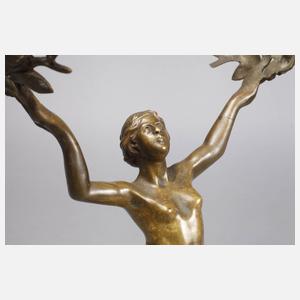 Figürliche Tischlampe Jugendstil