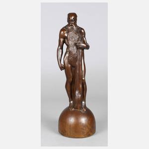 Bronze Wilder Mann Rübezahl