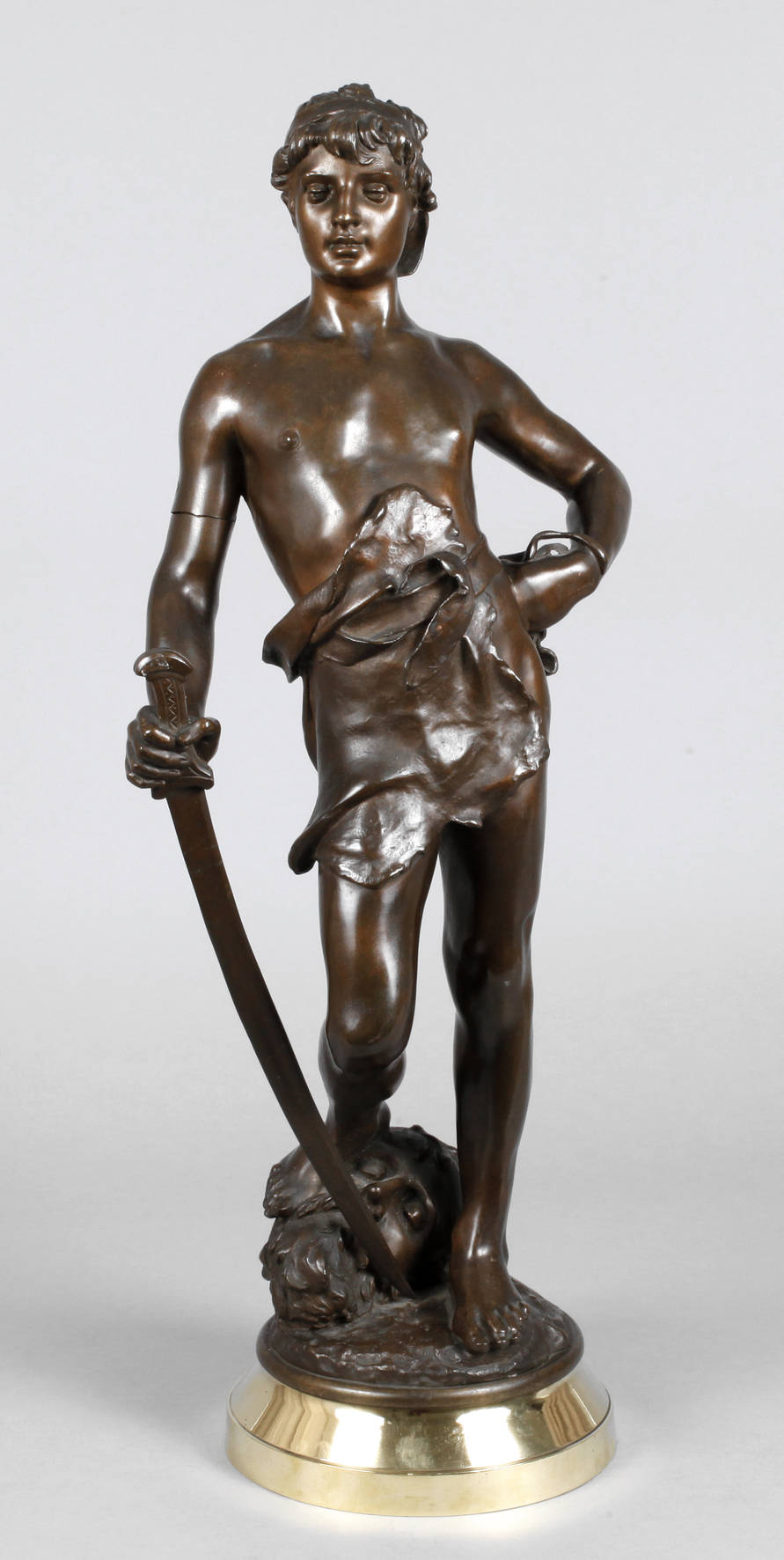 Eugène Marioton, David mit dem Kopf des Goliath