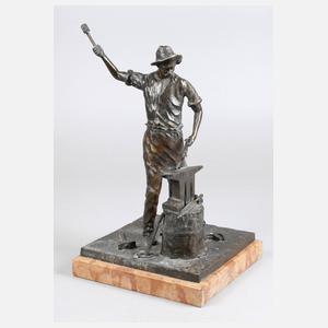 Hans Müller Bronze Hufschmied