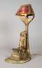 Tischlampe mit figürlichem Lampenfuß
