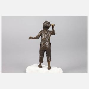 Kleinbronze junger Ballspieler