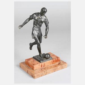 Bronze Fußballspieler