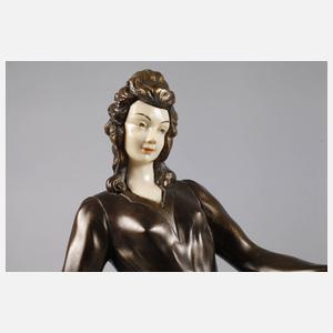 Mädchenplastik Art déco