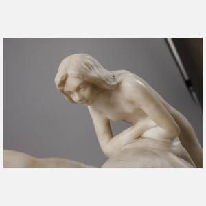 Gotthilf Jäger Lampe Nautilusmuschel und Delfin