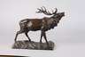 Bronze röhrender Hirsch