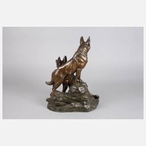 Louis Albert Carvin, Figur Schäferhunde