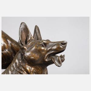 Louis Albert Carvin, Figur Schäferhunde