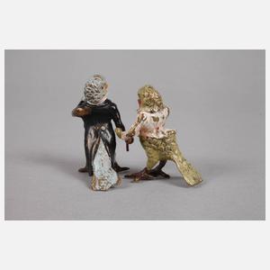 Wiener Bronze Vogelpaar