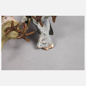 Wiener Bronze Vogelpaar