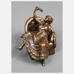 Erotische Wiener Bronze Trinkende