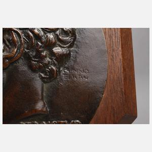 Benno Elkan, Bronzeplakette Johann Wolfgang von Goethe