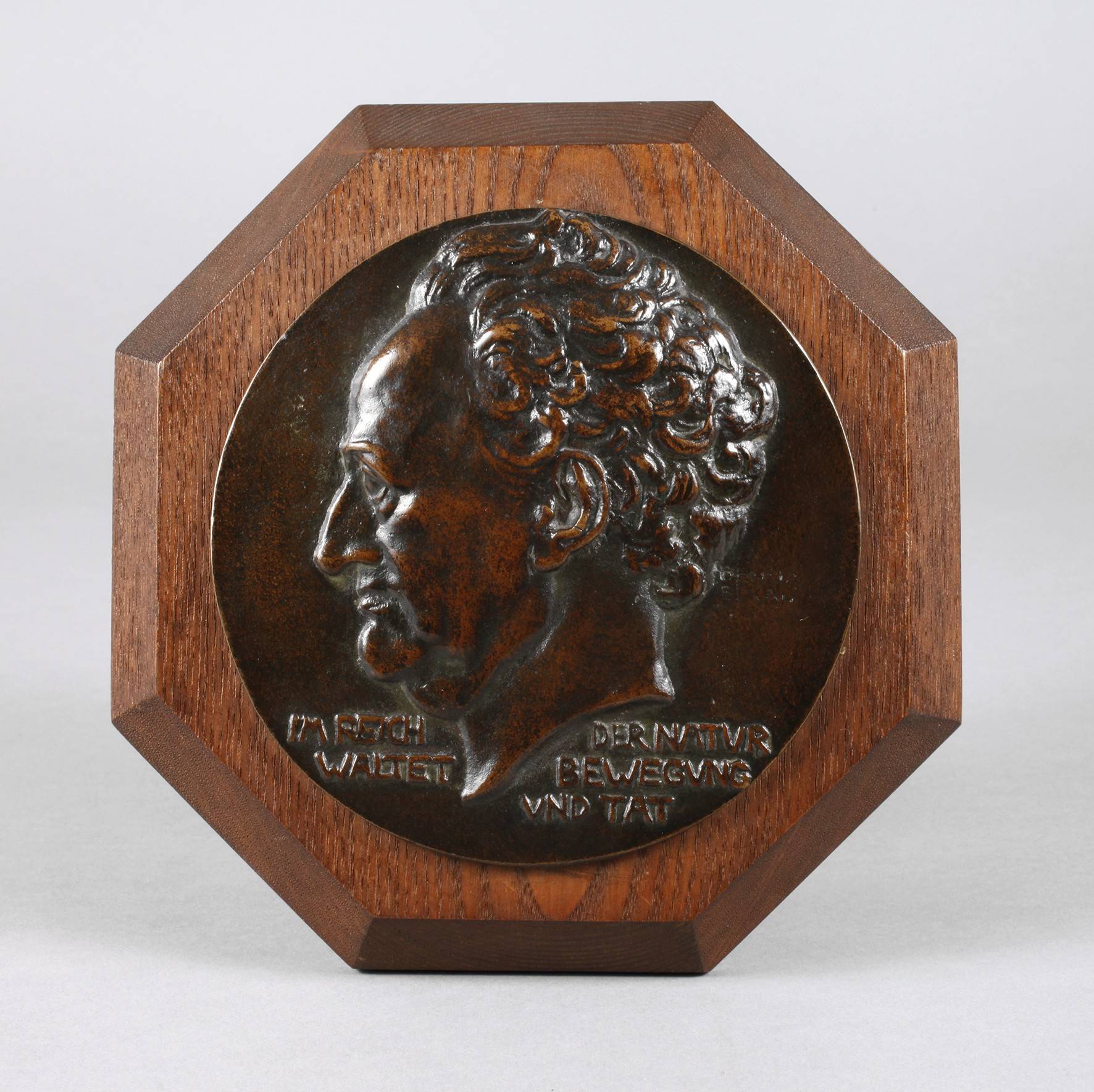 Benno Elkan, Bronzeplakette Johann Wolfgang von Goethe