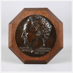 Benno Elkan, Bronzeplakette Johann Wolfgang von Goethe