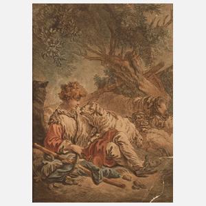 Gilles Demarteau der Jüngere, attr, Pastorale Szene