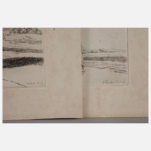 Prof. Wilhelm von Kobell, Zwei Reiterdarstellungen