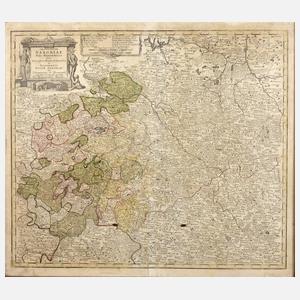 Homanns Erben, Karte Sachsen um 1750