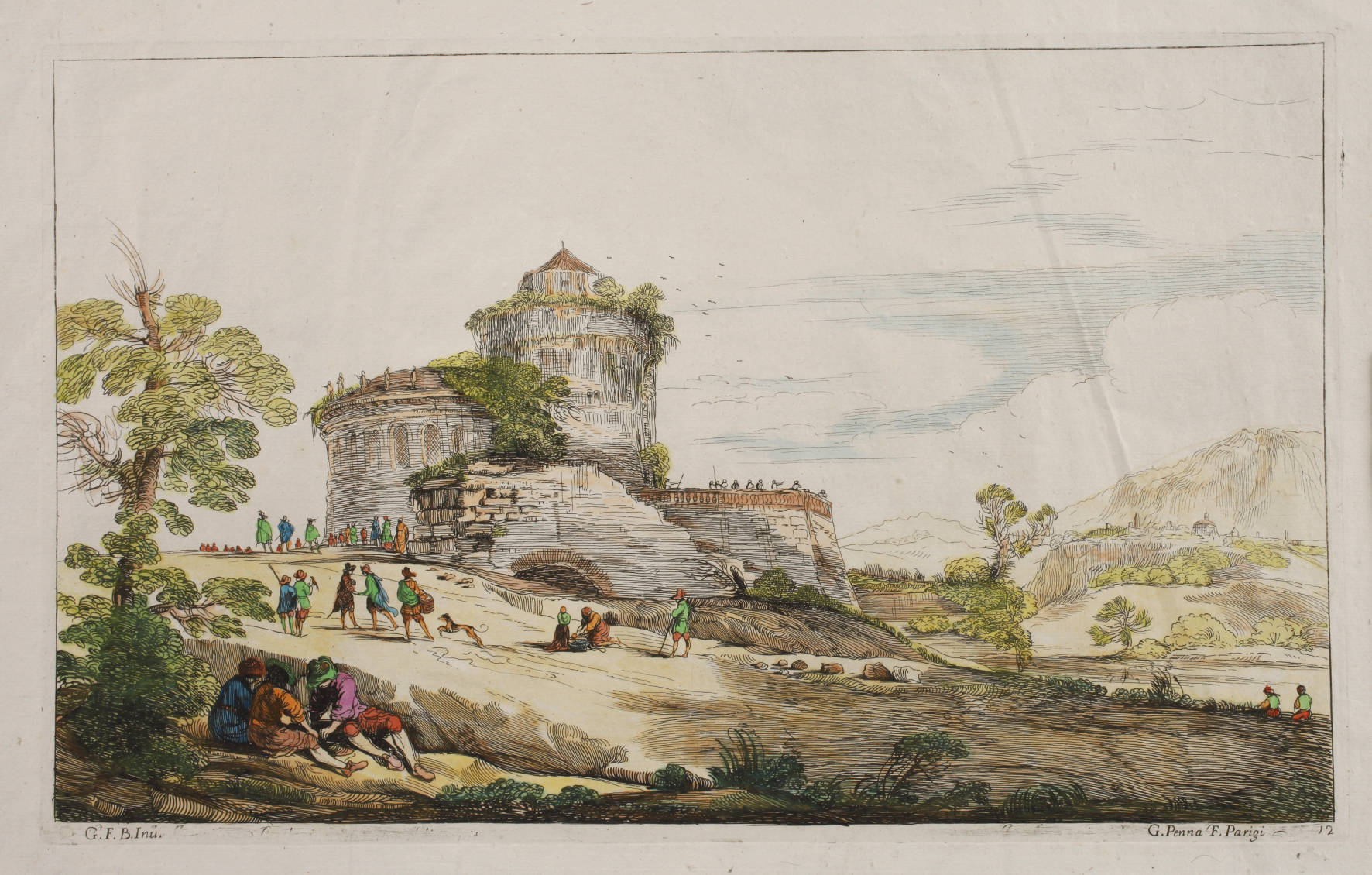 Jean Pesne, Mediterrane Landschaft nach il Duercino