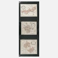 Drei Karten Thüringen und Vogtland um 1770111
