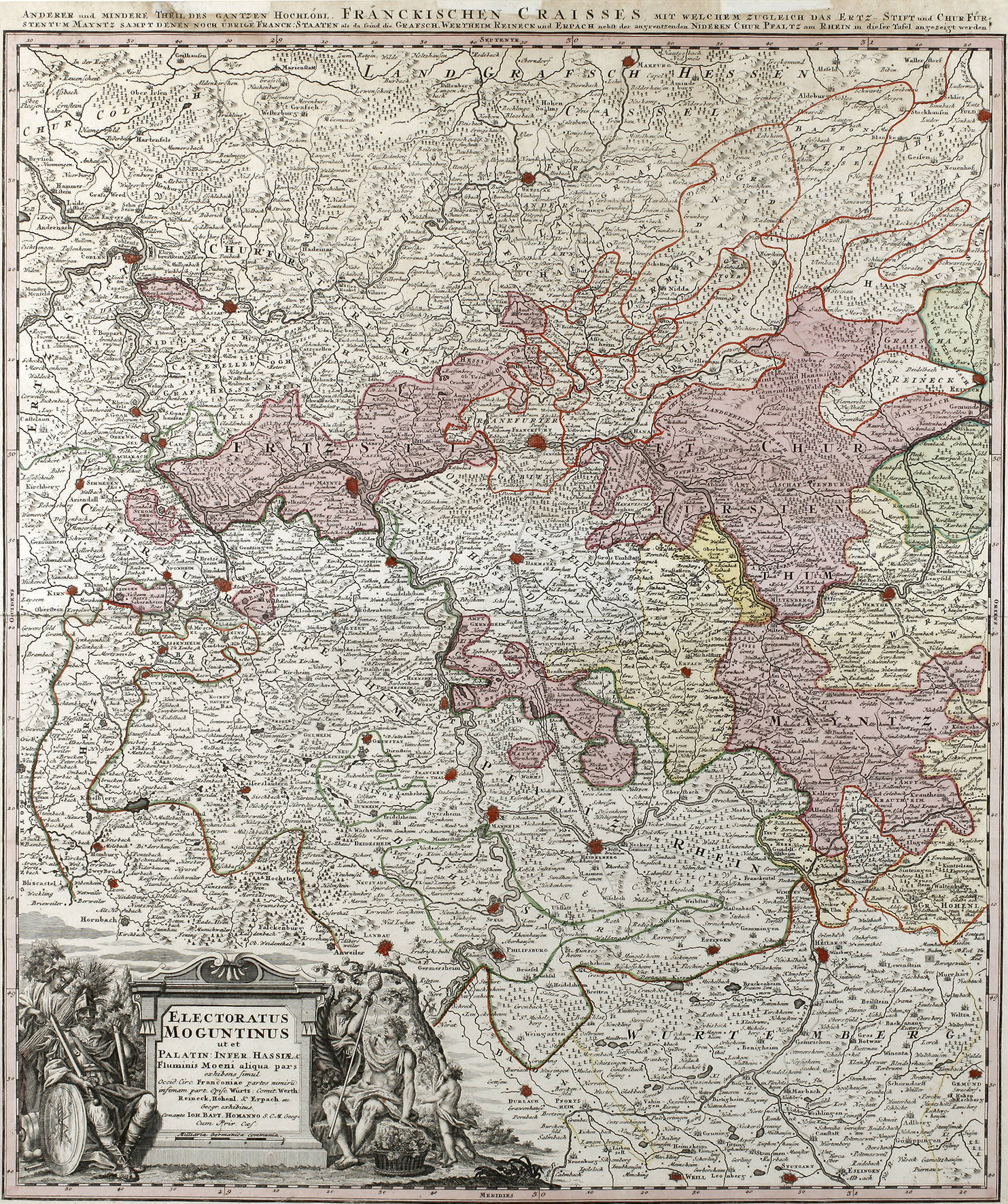 Johann Baptist Homann, Karte Fränkischer Kreis