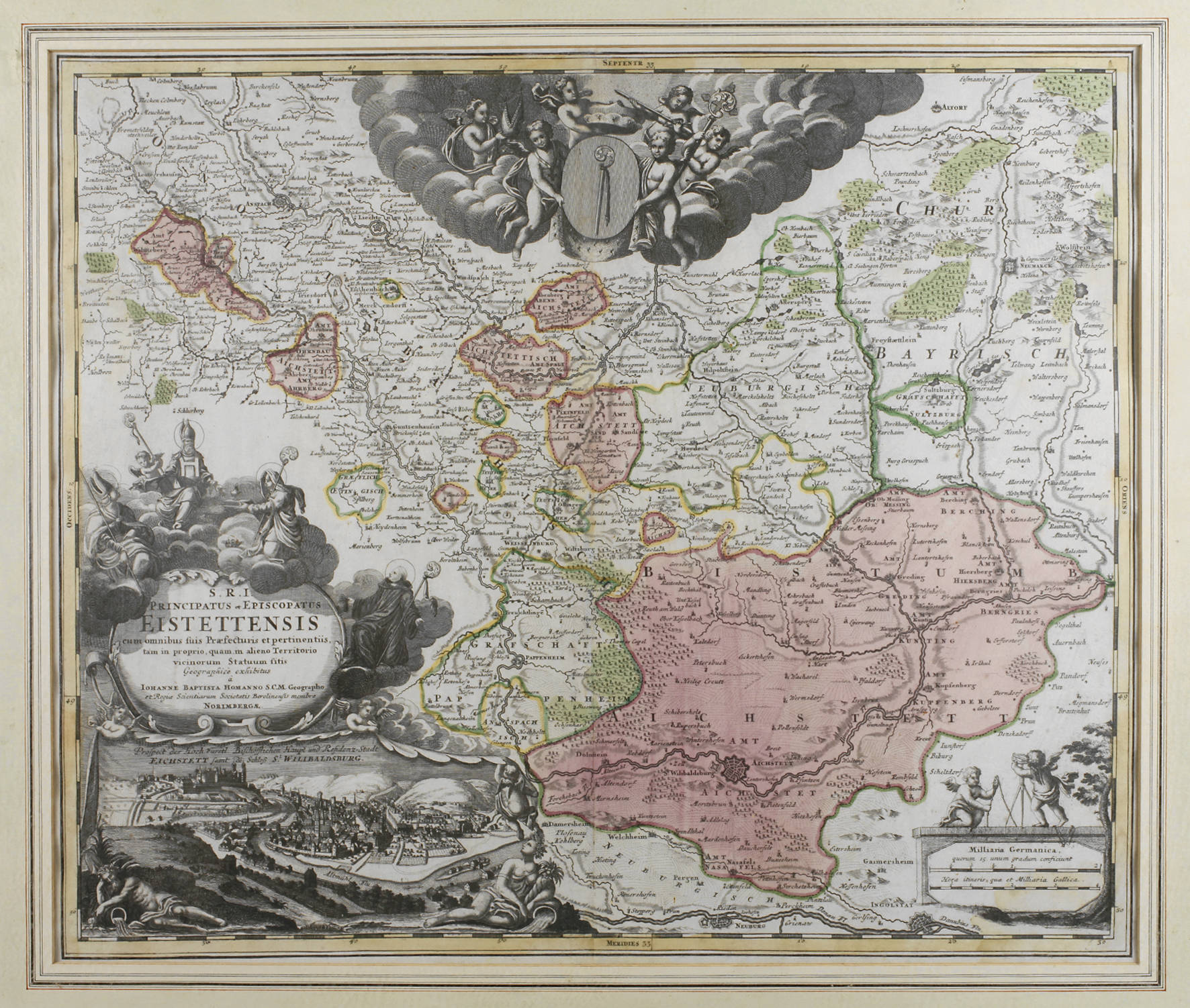 Johann Baptista Homann, Karte Eichstätt