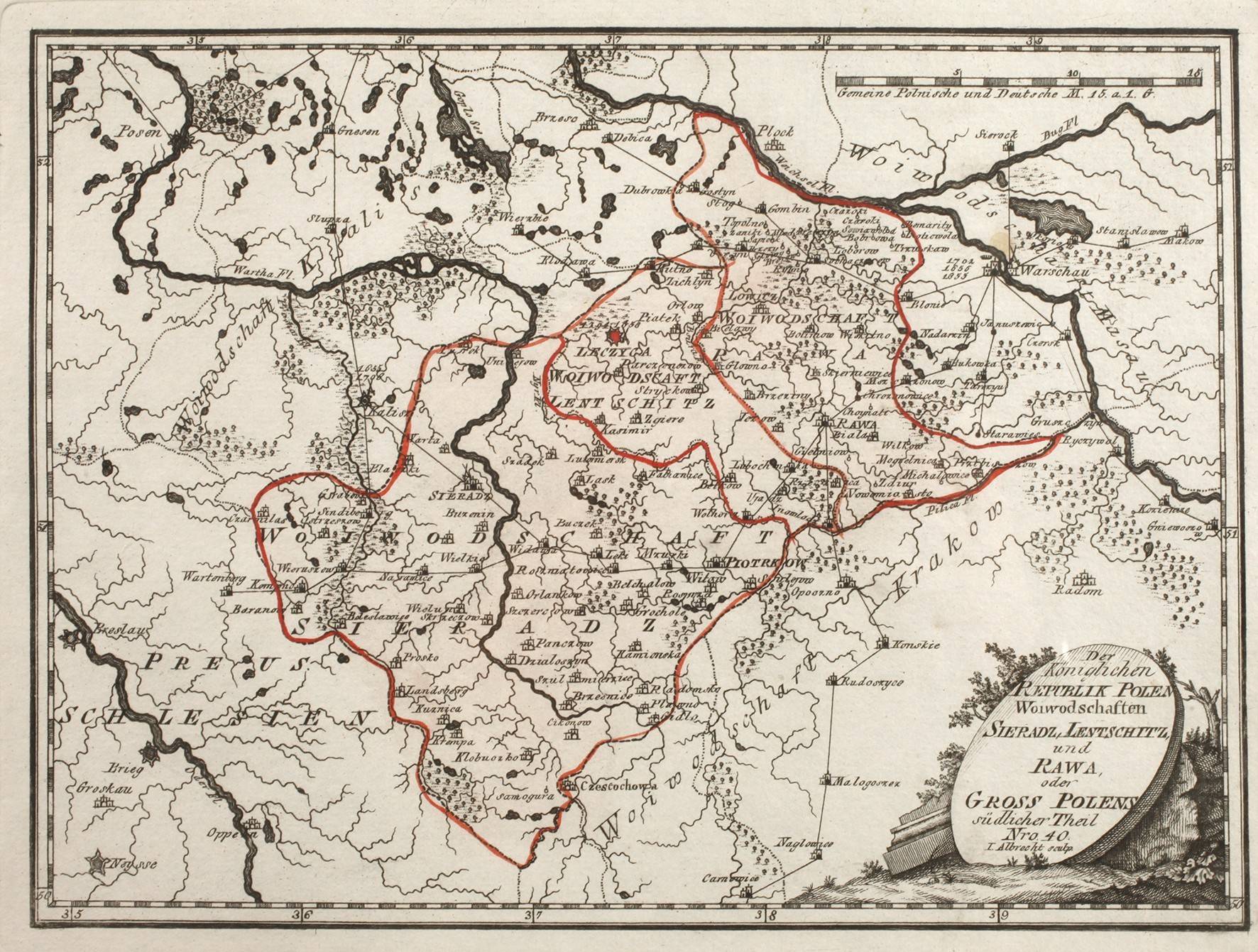 Franz Johann Joseph von Reilly, Karte Polen