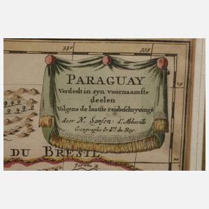 Nicolas Sanson, Karte Paraguay um 1650