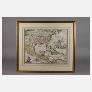 Johann Baptist Homann, Karte USA und Mexiko