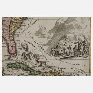 Johann Baptist Homann, Karte USA und Mexiko