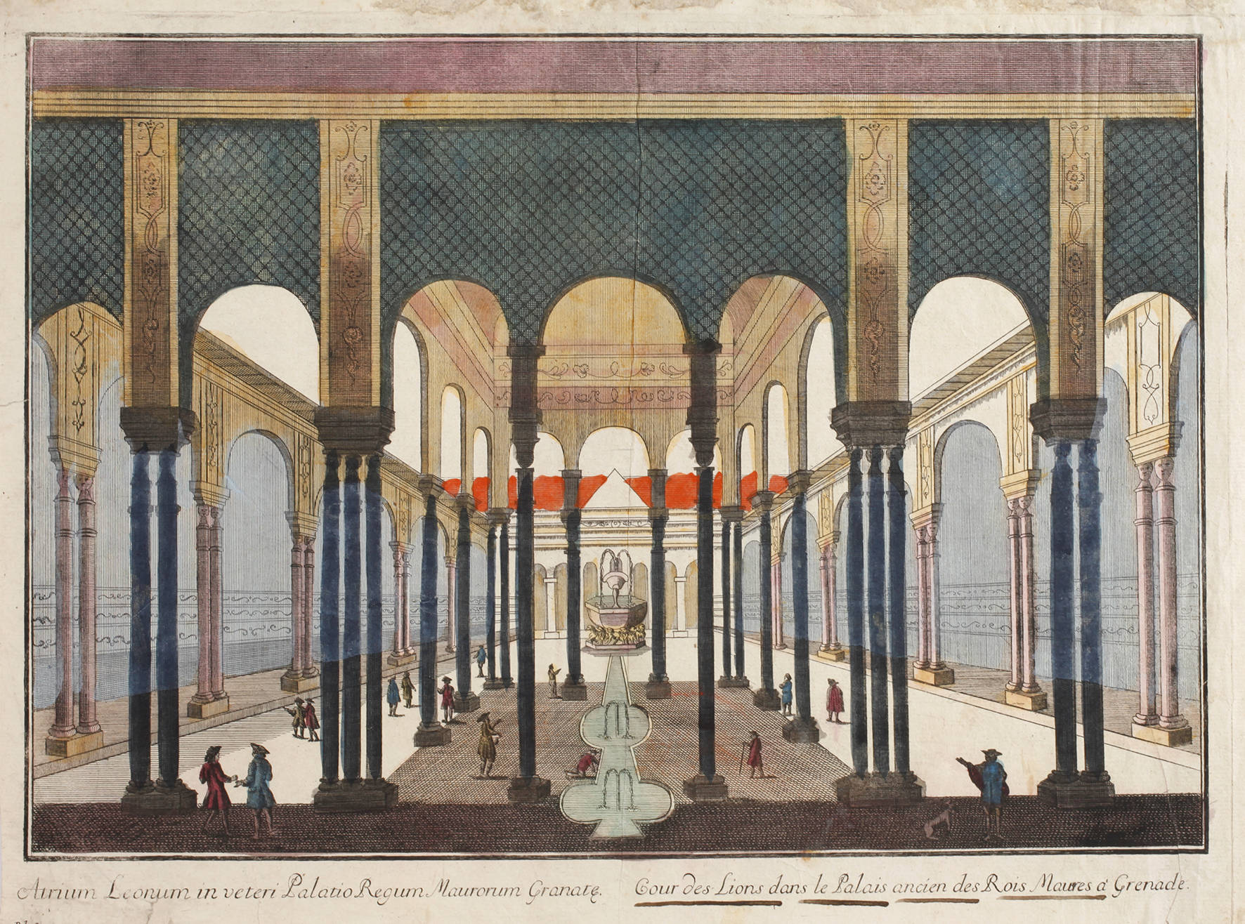 Ansicht des Löwenhofes der Alhambra