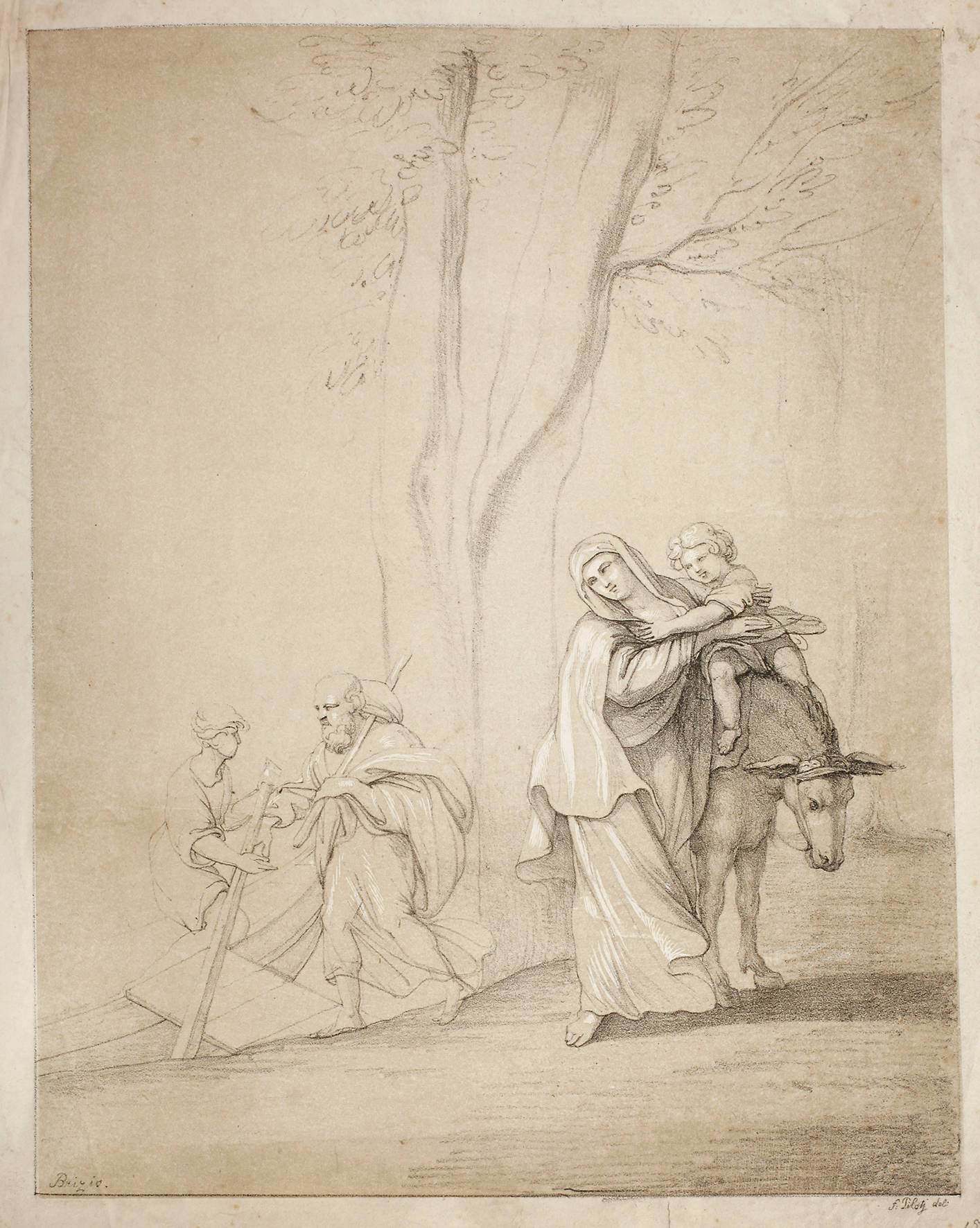 F. Piloty, Flucht nach Ägypten